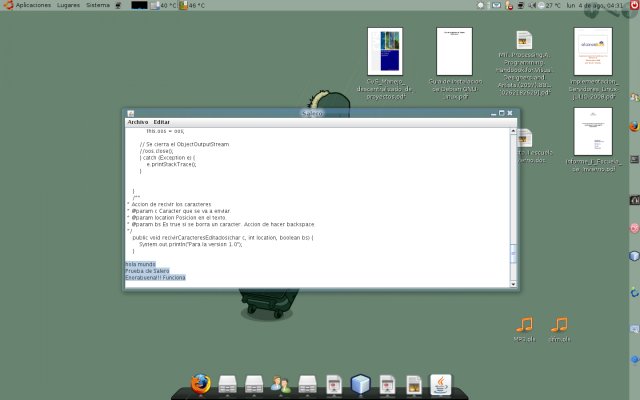 screenshot cliente