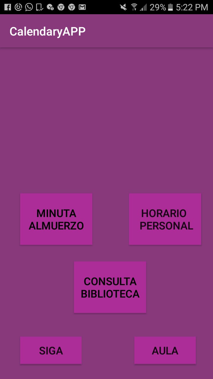 Pantalla inicial