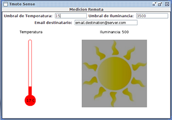 Interfaz de TmoteSense