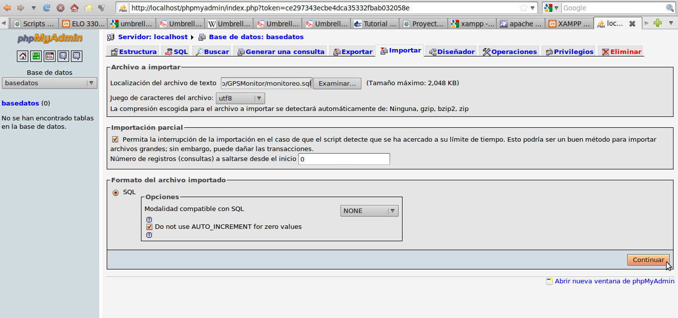 Importar Base