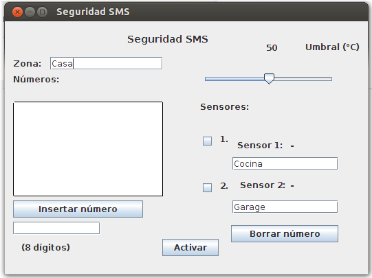 GUI Aplicación